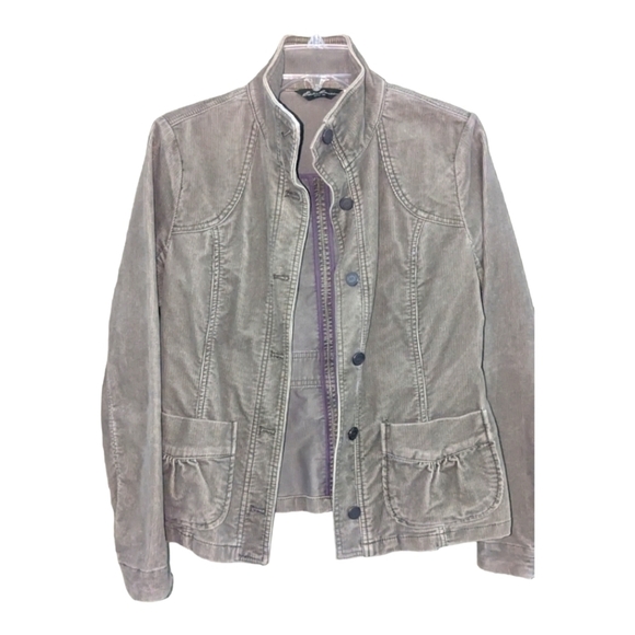 Eddie Bauer olive green corduroy jacket Size Small GUC - Picture 1 of 4